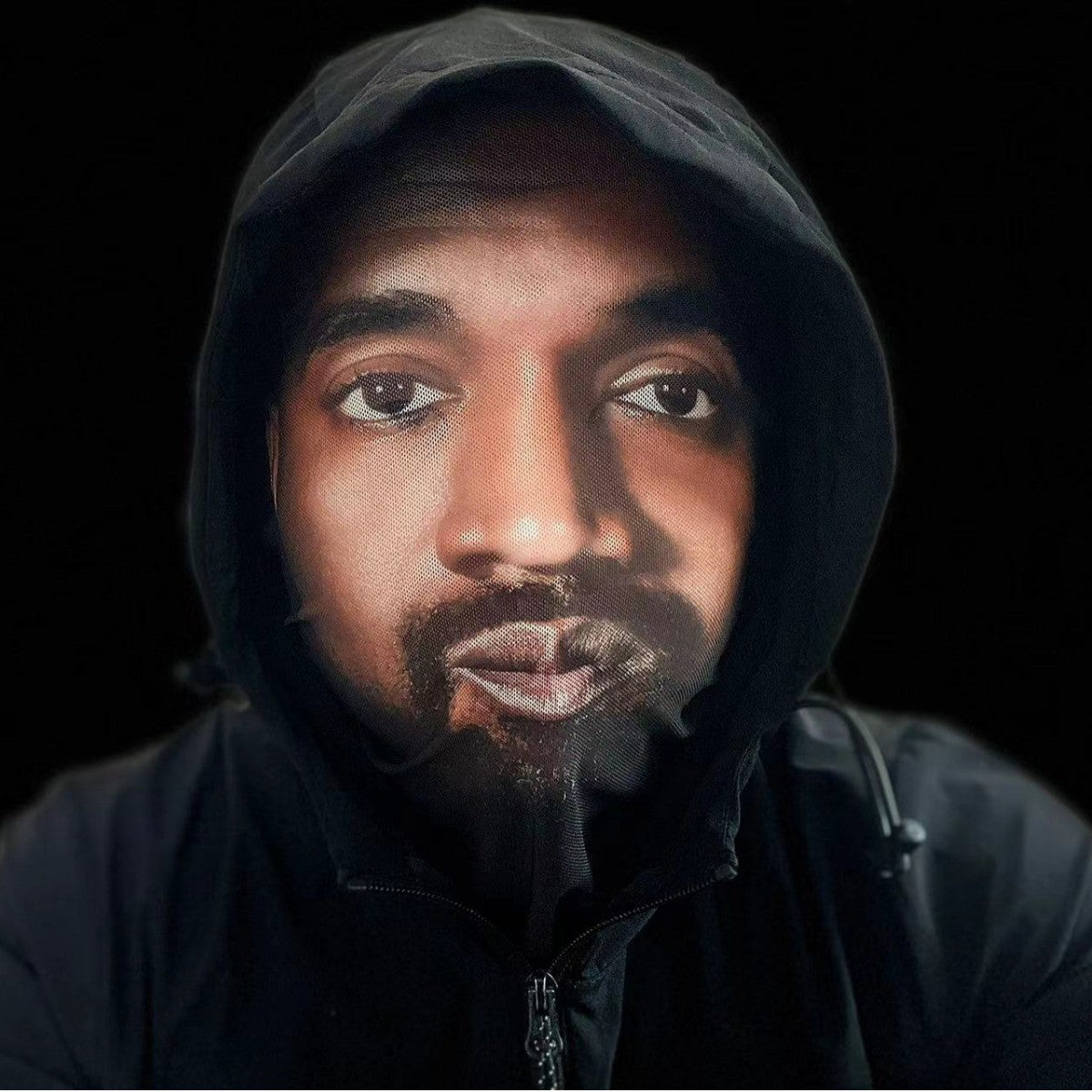 3D Printed Elastic Mesh Full Face Visual Mask Hood Simulation Kanye Kobe Headwear Mascaras Halloween Party Supply Cosplay Props