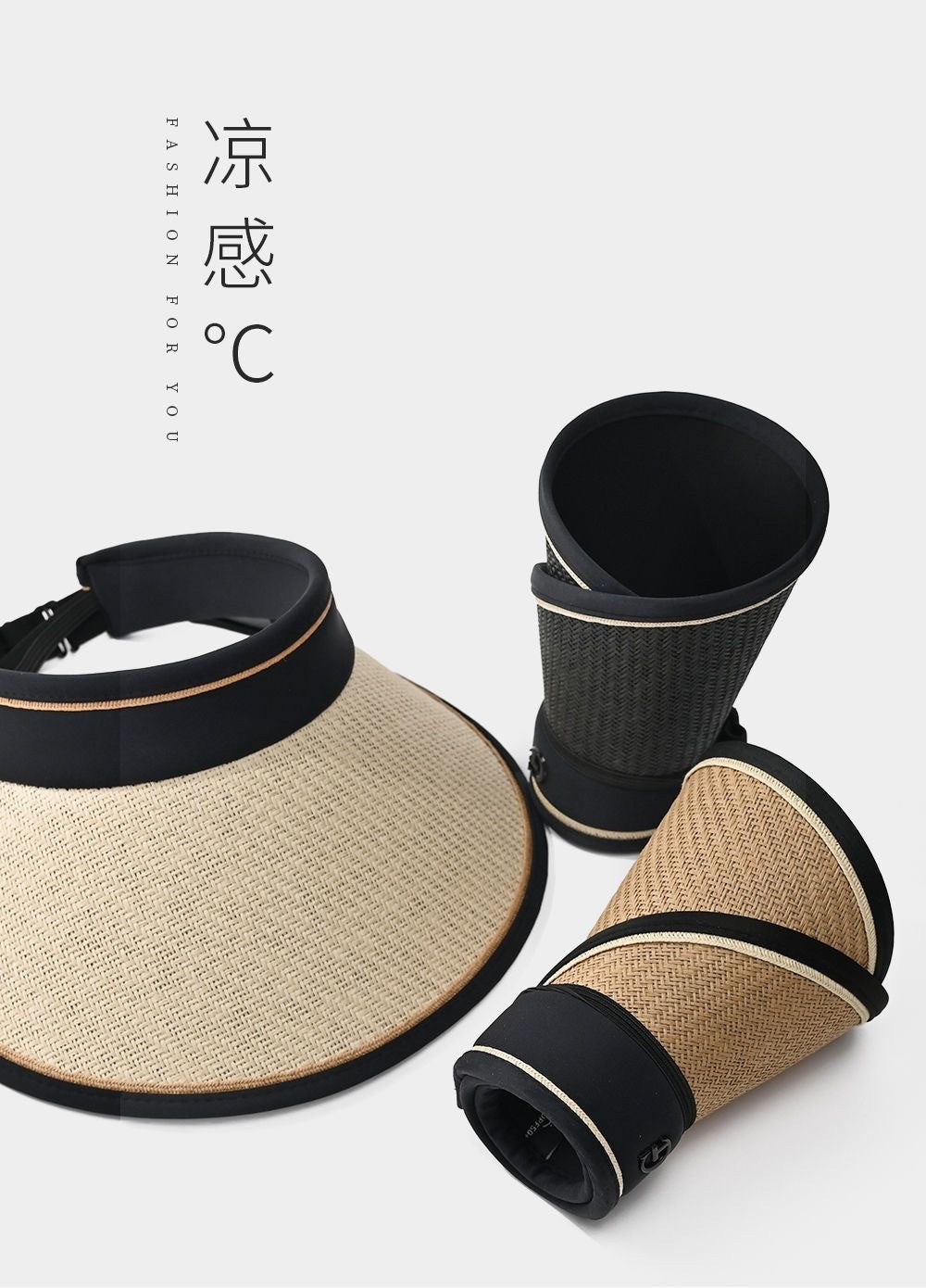 upf50+ Sunblock Sunshade New outdoor sun hat UV protection foreign air straw empty top hat