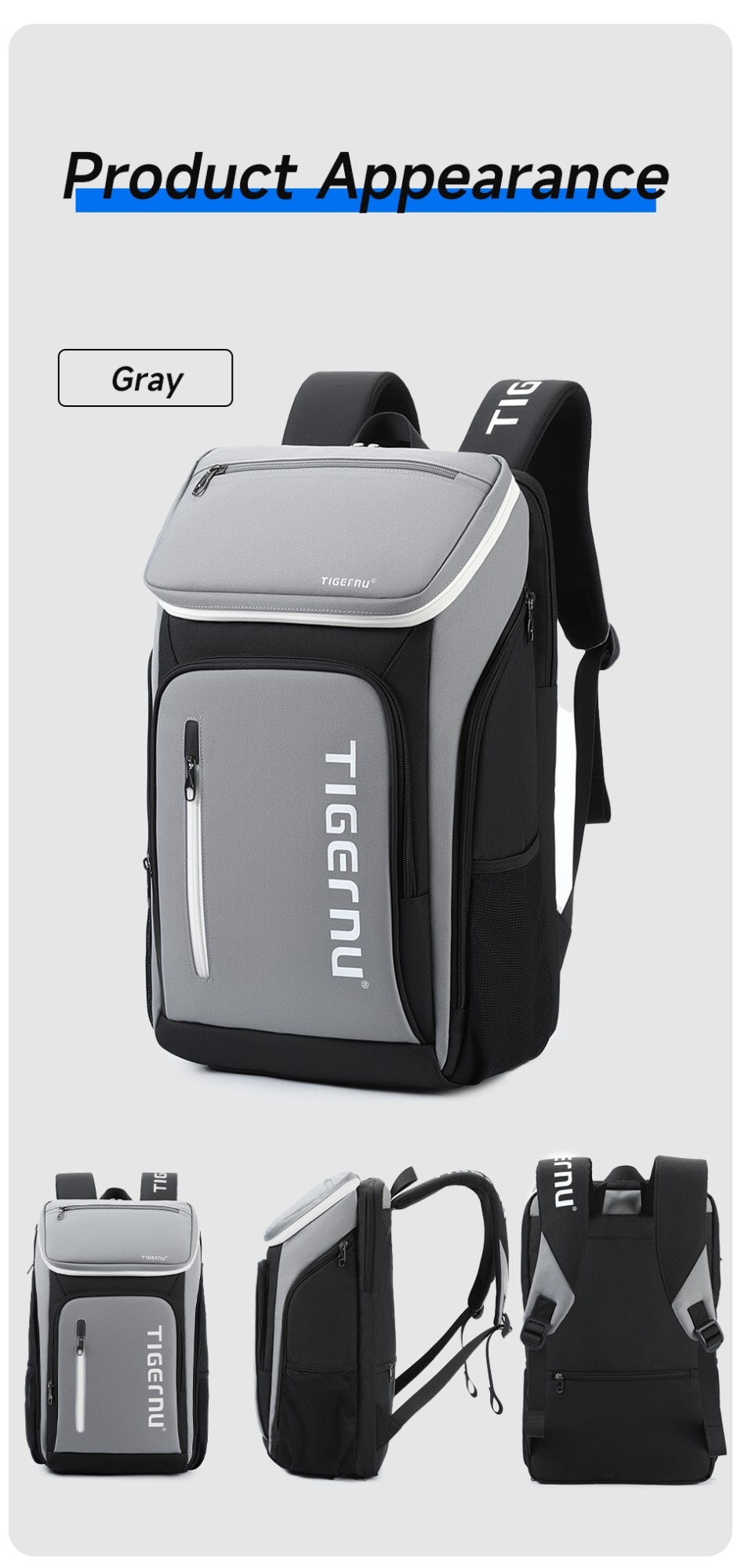 Tigernu Sport Backpacks Men Bags Outdoor Backpack For Badminton Bags Male Casual Backpack For Travel Schoolbags Hiking Knapsack