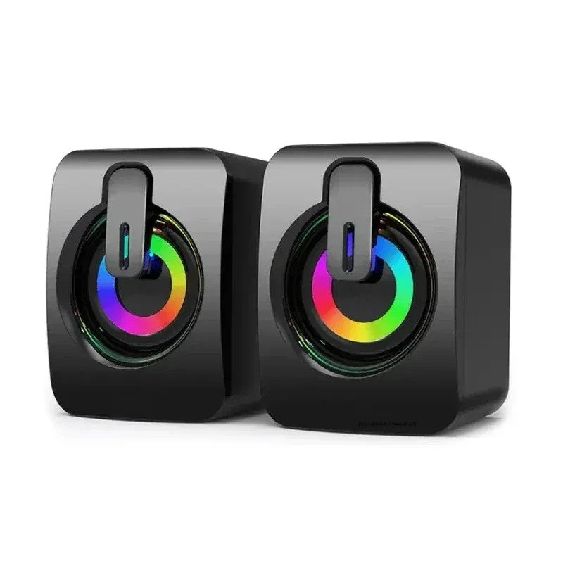 Alto-falante de computador estéreo com microfone AUX de 3,5 mm Alto-falante de PC para escritório doméstico para Macbook Desktop Notebook Computador