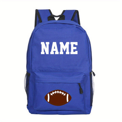 Mochila Escolar Personalizada para Meninos, Futebol, Basquete, com Nome, Mochila de Estudante, Bolsas para Laptop de Adolescentes, Presente de Volta às Aulas