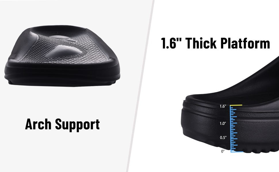 Kidmi Men Recovery Slides Women Arch Support Slides Summer Beach Sandals Light Orthotic Men Sandals Outdoor Breathable Sandals