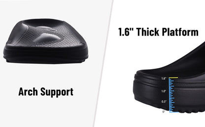 Kidmi Men Recovery Slides Women Arch Support Slides Summer Beach Sandals Light Orthotic Men Sandals Outdoor Breathable Sandals