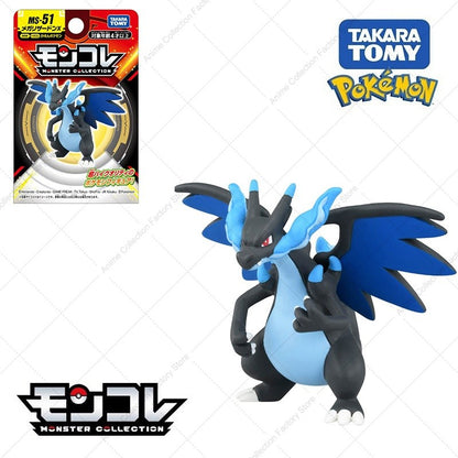 100% Original Takara Tomy Pokemon Figure Toys Chikorita Totodile Tepig Mega Metagross Charizard X PVC Figurine Model Dolls Gifts