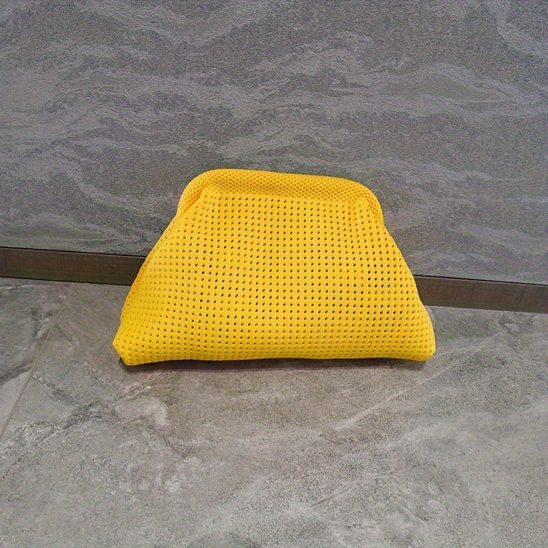 Storage Bag Polyester Summer Beach Clutch Bag Soft Elastic Small Crochet Handbag Breathable Large Capacity Purse Party ?????