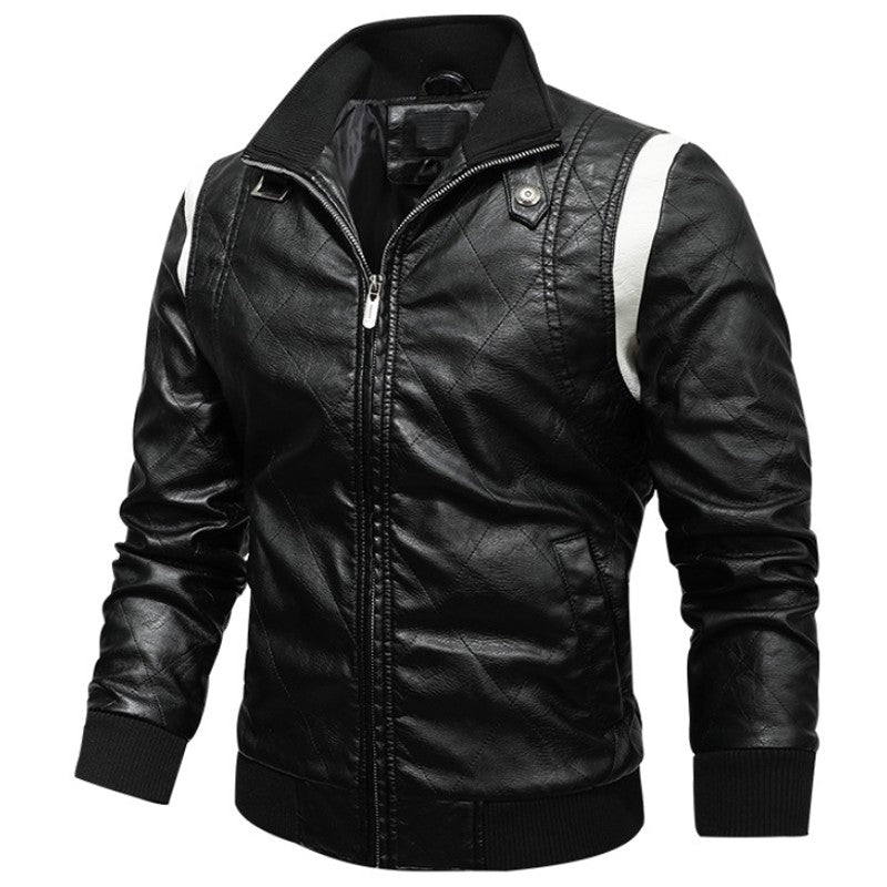 New Jacket StreetWear Men Fashion Scorpion Embroidery Motorcycle Bliker Locomotive PU Leather Jackets Windbreaker Mens Clothing