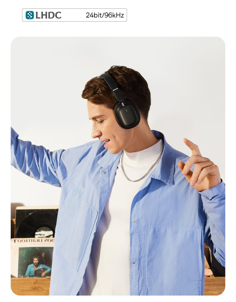 Baseus Bowie H1i Wireless Headphones Bluetooth 5.3 Active Noise Cancellation Headsets Overhead Hi-res Spatial Audio Headphone