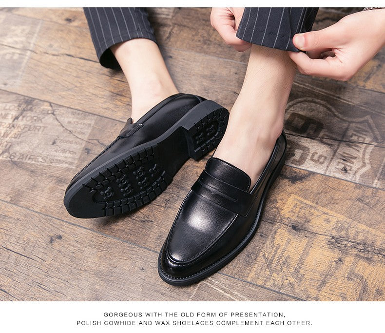 High Quality Casual Business Shoes Men Leather Loafers Classic Men's Dress Shoes Formal Office Leather Brogues Shoes Male