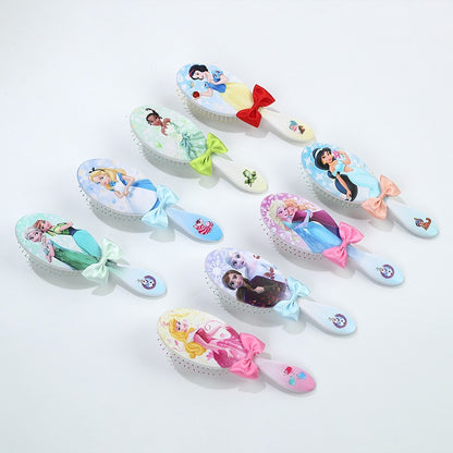 Pentes com almofada de ar tema Princesa Disney Pequena Sereia Ariel Princesa Elsa Anna Pente de massagem capilar fofo para crianças Presentes para meninas