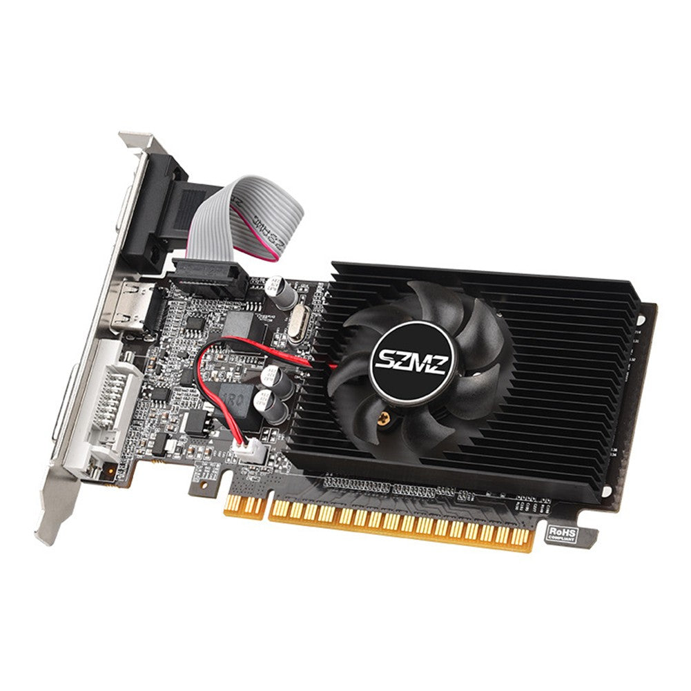 GT210 1G Graphics Card with DVI VGA HDMI-Compatibe Port Video Card PIC Express2.0 Low Profile Graphics Card for Office