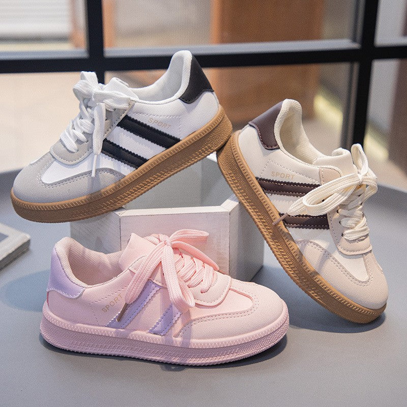 Children Tennis Shoes 2025 New Simple Kids Sneakers for Girls Patchwork Non-slip Boys Causal School Running Sneakers Non-slip
