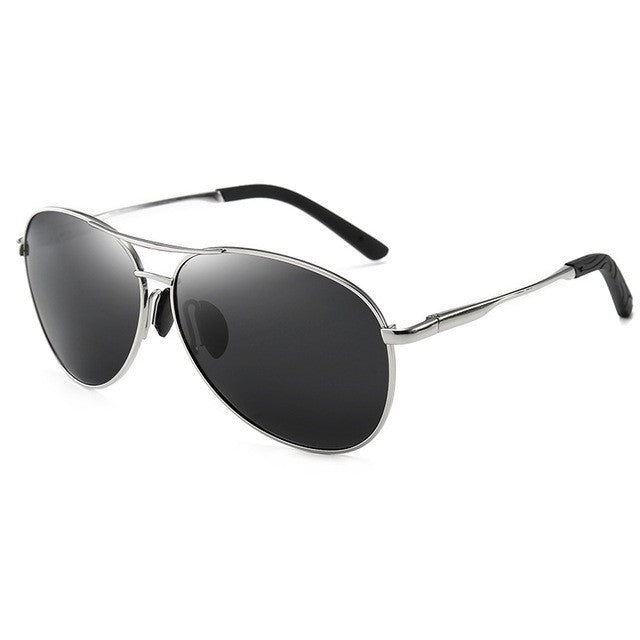 Óculos de Sol Polarizados Masculinos com Armação de Metal para Aviação Cores Variadas Óculos de Sol Masculino Piloto Visão Noturna e Diurna para Dirigir
