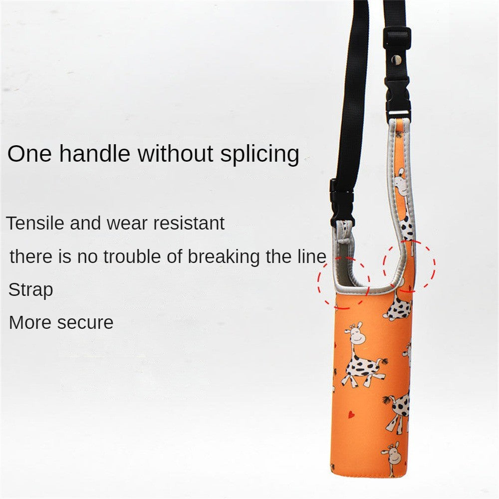 Baby Bottle Cover Portable Water Bottle Case Sleeve Sports Insulation Water Bottle Covers Pouch With Strap Holder Bottle Bag