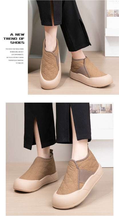 Winter Women's Boots Warm Plush New Platform Snow Boots Anti Slip Waterproof Comfort Lightweight Indoor Casual Warm Cotton Shoes