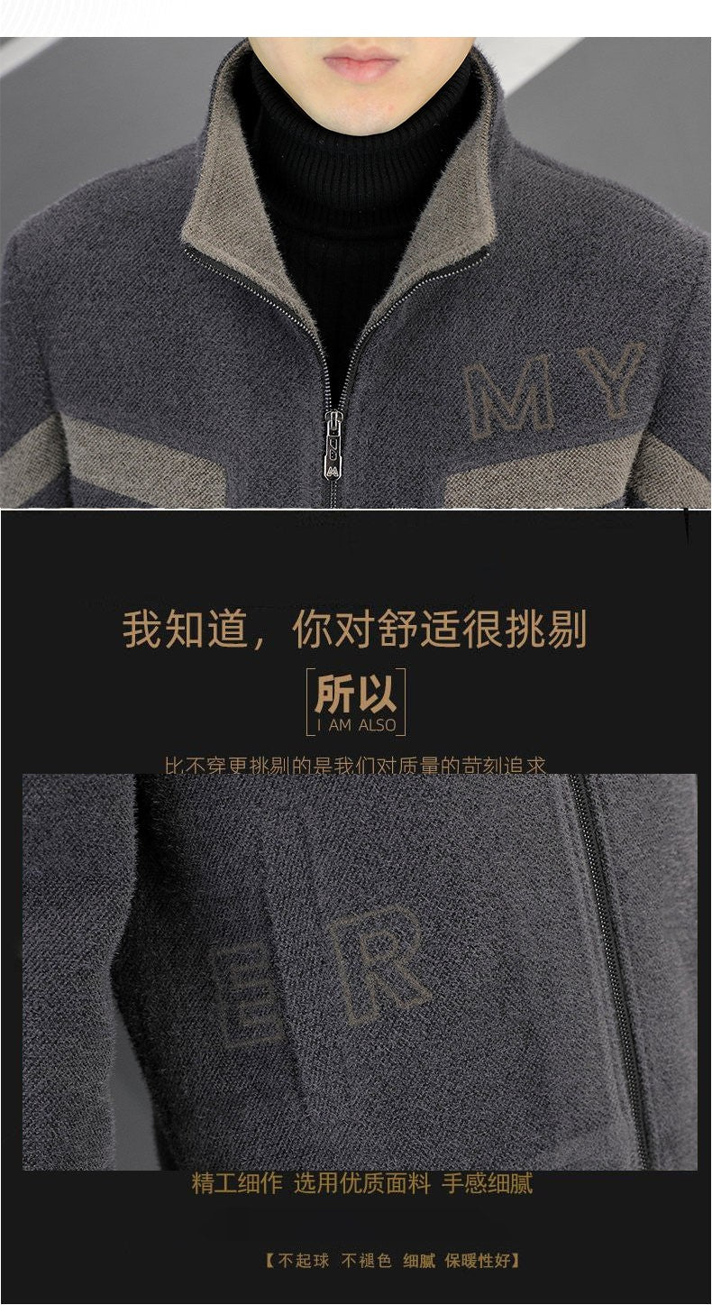 Autumn/Winter Men's Wool Blends Jacket Short Korean Short Casual Business Woolen Coat Thick Warm Social Streetwear Overcoat