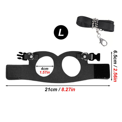 1 Set Pet Squirrel Harness with Leash Adjustable & Breathable Harness Leash Set for Small Animals Outdoor Training Walking
