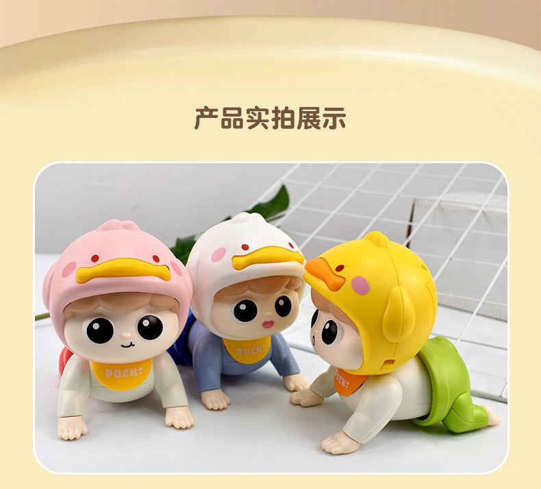 1PC Crawling Doll Baby Toy with Music, Aged 0-1, Learning Crawling Guidance and Head Up Training