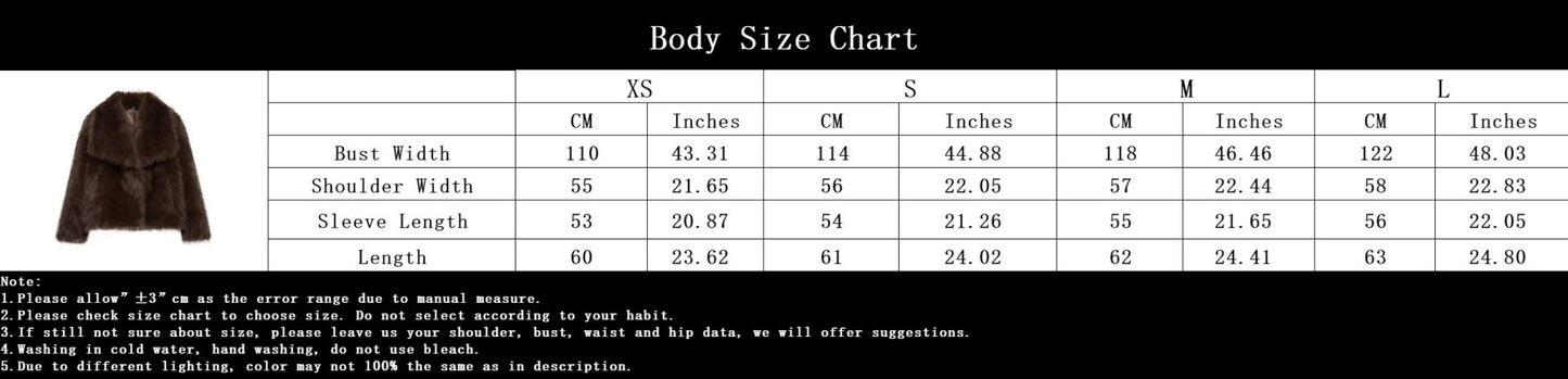 KONDALA Women Brown Faux Fur Jacket Fall Winter Jacket Lapel Loose Jacket 2025 Fashion High Street Elegant Female Jacket Coat