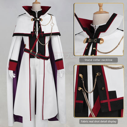 HOLOUN Zero Anime Julius Juukulius Cosplay Costume Cloak Coat Pants Gloves Belt Convention Halloween Christmas Party Outfit