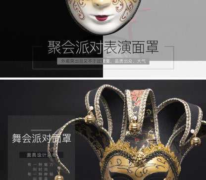 New European and American painted masks for Halloween dance parties - high - end Venetian masks for Italian ladies' performances