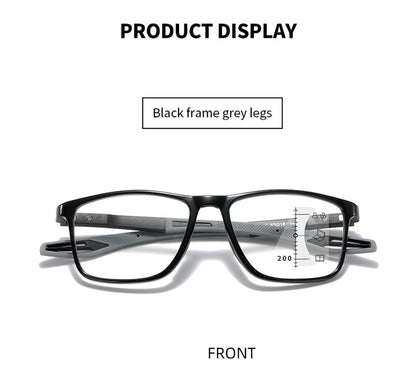 TR90 Anti-blue Light Multifocal Reading Glasses Men Women Progressive Near Far Eyewear Ultralight Sports Farsight Eyeglasses