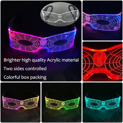 Japanese Anime Conan Same LED Glasses Light Up Glasses Glowing Glasses Bowtie Men Women Halloween Cosplay Costume
