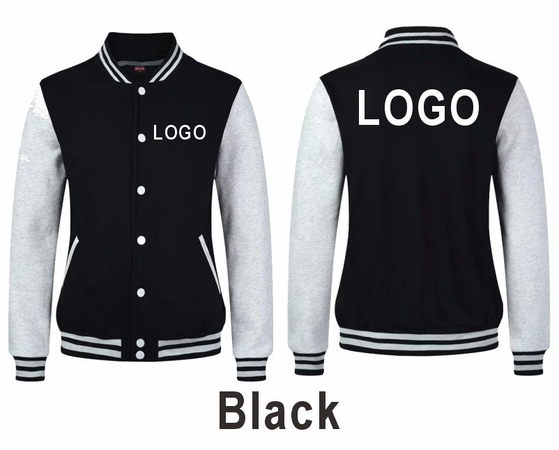 High Quality Baseball Uniforms Warm Jacket All-match Plus Velvet Jacket Custom Printing Embroidery LOGO Costume Varsity Jacket
