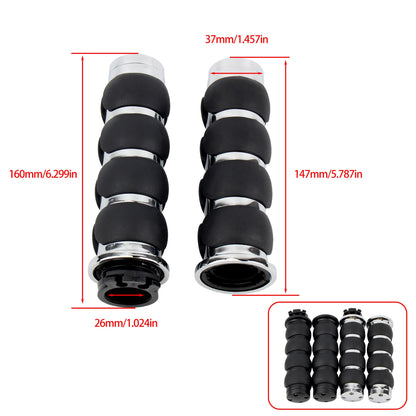 Para motocicleta Harley Davidson Cruiser 25mm guidão punho para Suzuki Boulevard M109R acessórios de motocicleta