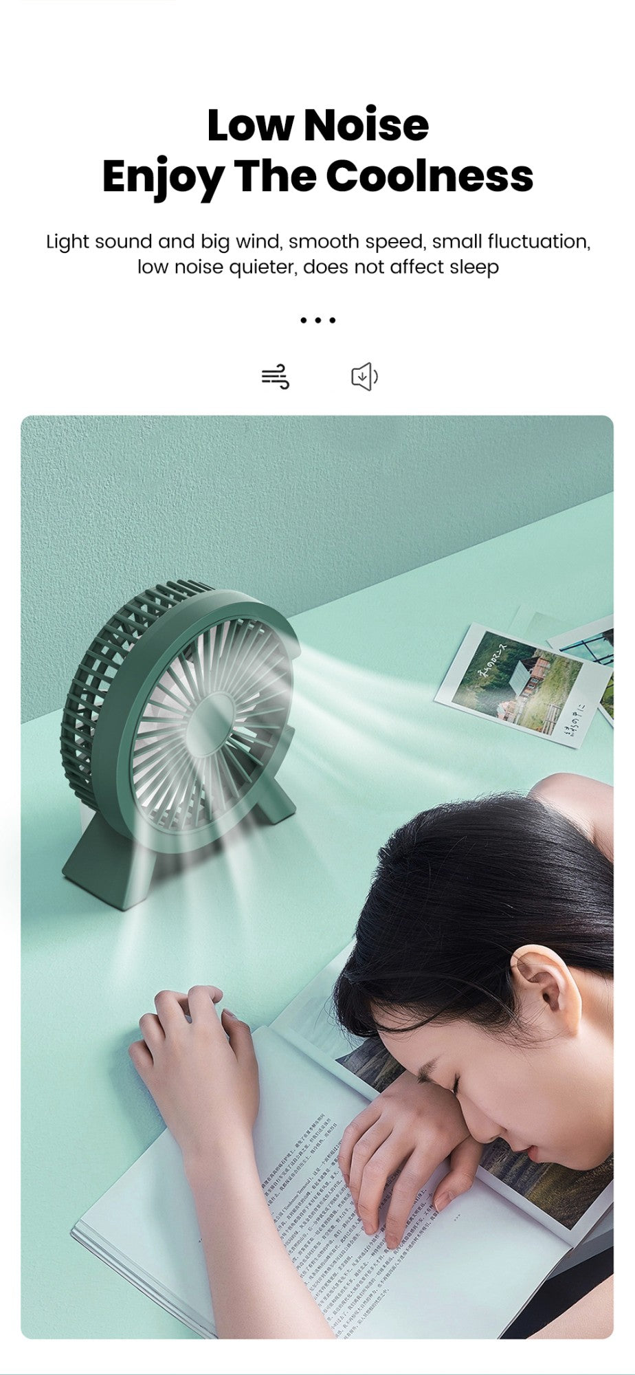 Mini USB Rechargeable Table Fan Portable USB Small Fan Fan For Student Dormitory Computer Summer Gadget Home Desk Office