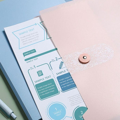 8 Grids Organ File Folder Document Organizer Large Capacity Paper Documents Folder Office School Supplies A4 Expanding File Bag