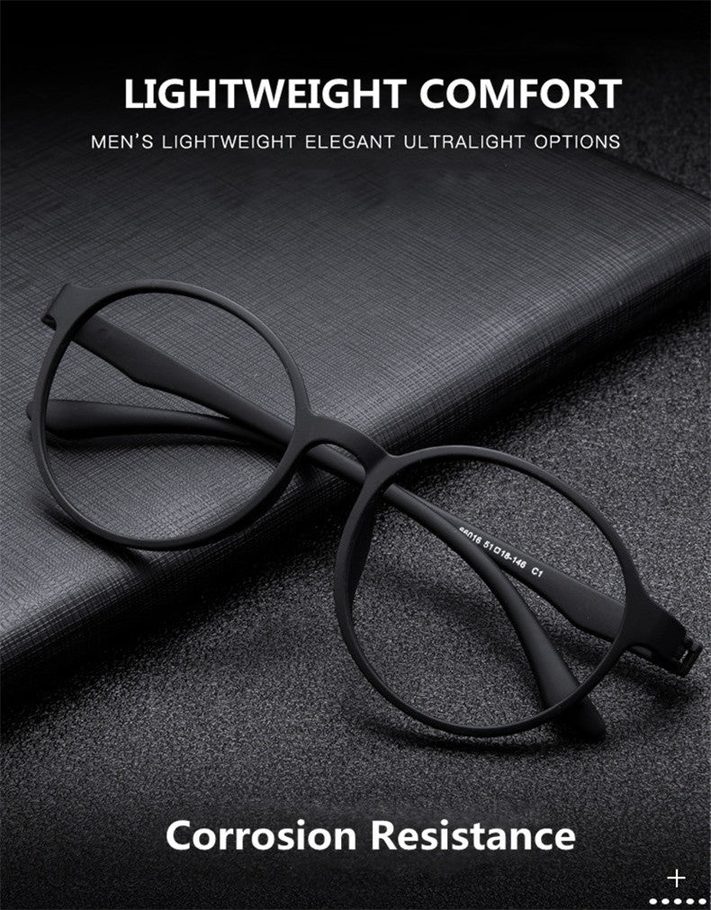 Óculos Ultraleves TR90 para Computador, Anti-Luz Azul, Proteção Ocular para Mulheres e Homens, Design Retrô Sem Parafusos, Óculos de Leitura Redondos