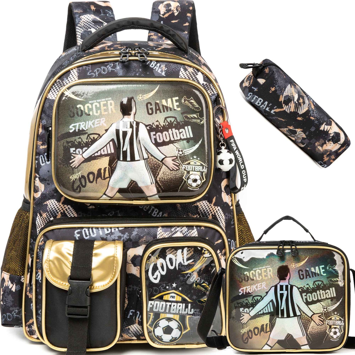 Meetbelify Mochila para Meninos Mochilas para Alunos do Ensino Fundamental Pré-Escolar Infantil Mochila Escolar Fofa com Lancheira e Estojo
