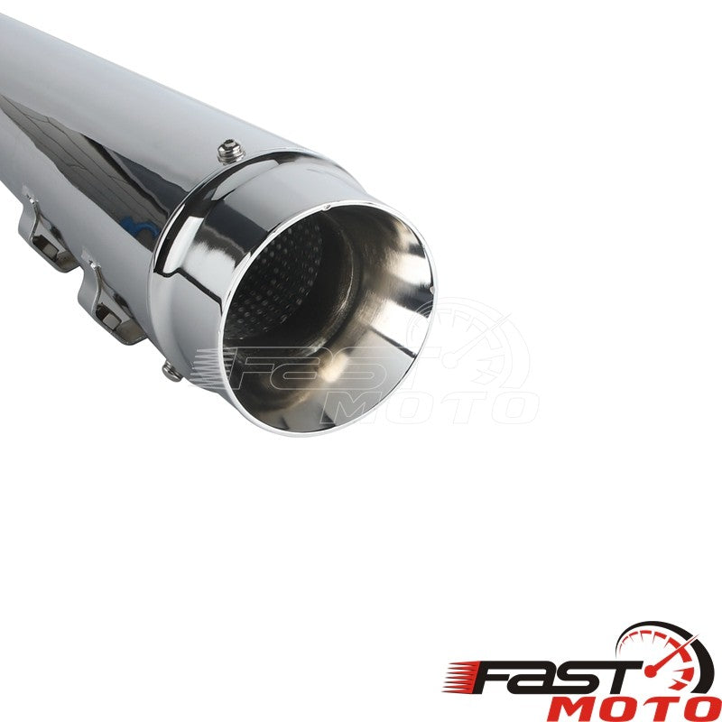 Motorcycle Slip On Mufflers Dual Exhaust Pipes For Harley Touring Road King Road Glide Electra Glides 2017-2023 Exhausts Muffler