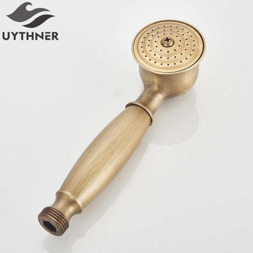 Ducha Chuveiro Banheiro Vintage Cerâmica Latão Montado Parede Torneira Pulverizador Acessório Hardware Chuveirinho
