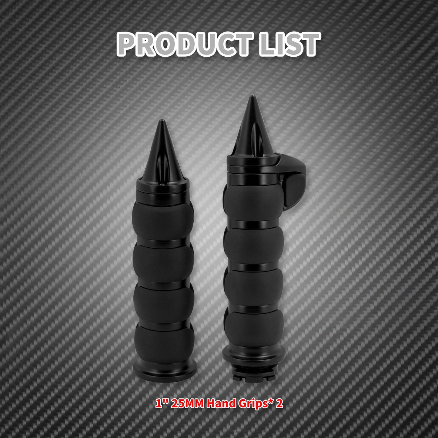 Manoplas de Guidão de Moto 1" 25mm Universal Para Harley Sportster XL1200 Touring Street Glide FLHR Dyna FXDL FLS
