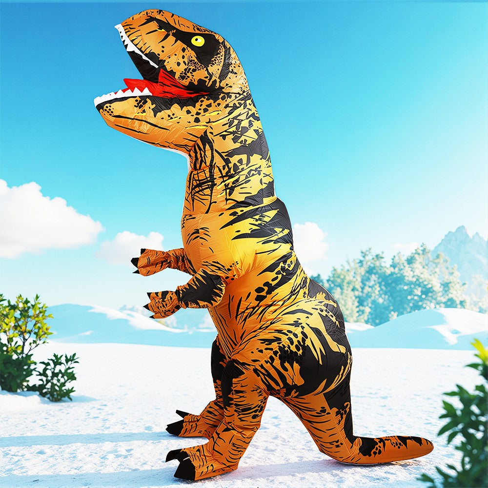 Anime Mascot Skeleton T-Rex Inflatable Dinosaur Costume Adult Purim Carnival Halloween Party Cosplay Costume Fancy Dress Suit