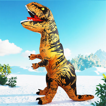 Anime Mascot Skeleton T-Rex Inflatable Dinosaur Costume Adult Purim Carnival Halloween Party Cosplay Costume Fancy Dress Suit