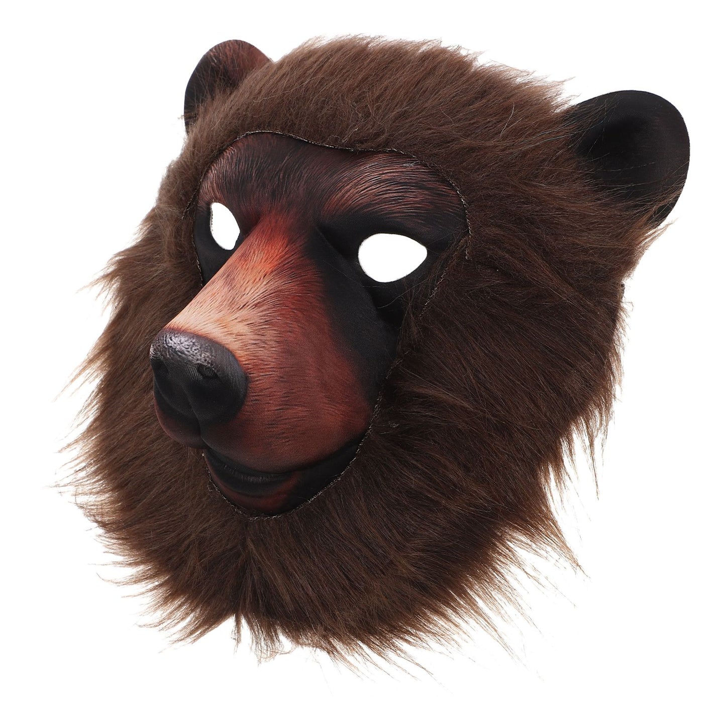 Realistic Bear Head Animal Mask Lightweight & Breathable Halloween Cosplay Costume Mask for Festival Carnival Masquerade Party