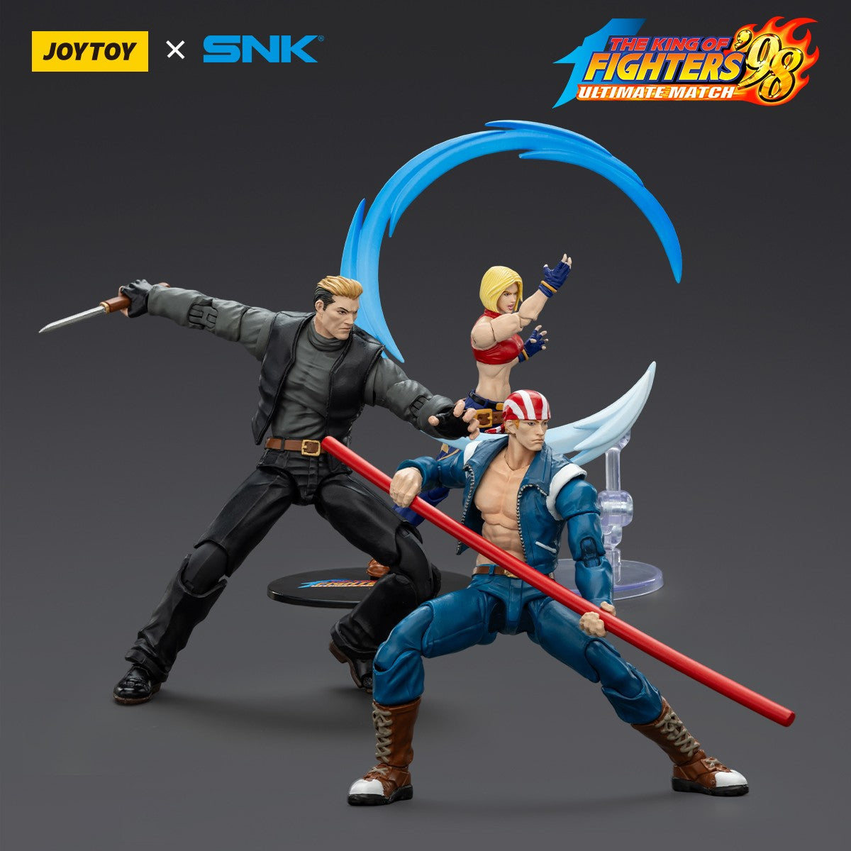 JOYTOY SNK KOF '98UM' 97 Special Team Ryuji Yamazaki Billy Kane Blue Mary 1/18 Bonecos de Ação Modelo Colecionável Brinquedo Presente para Menino