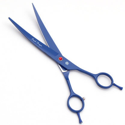 Dog Grooming Scissors Professional Stainless 7.5" Pet Hairdressing Scissors Dog Curved Scissors Thinning Shears Color Comb Z3088
