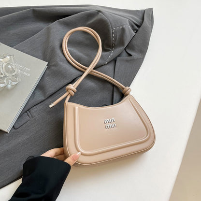 Korean style fashion niche women's crescent bag 2025 autumn new handbag, high-end multifunctional crossbody bag shoulder bag