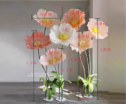 185cm Wedding Artificial Flowers Wedding Road Lead Flower Home Decor Mariage Party Supplies Window Garden Decoration Accessories
