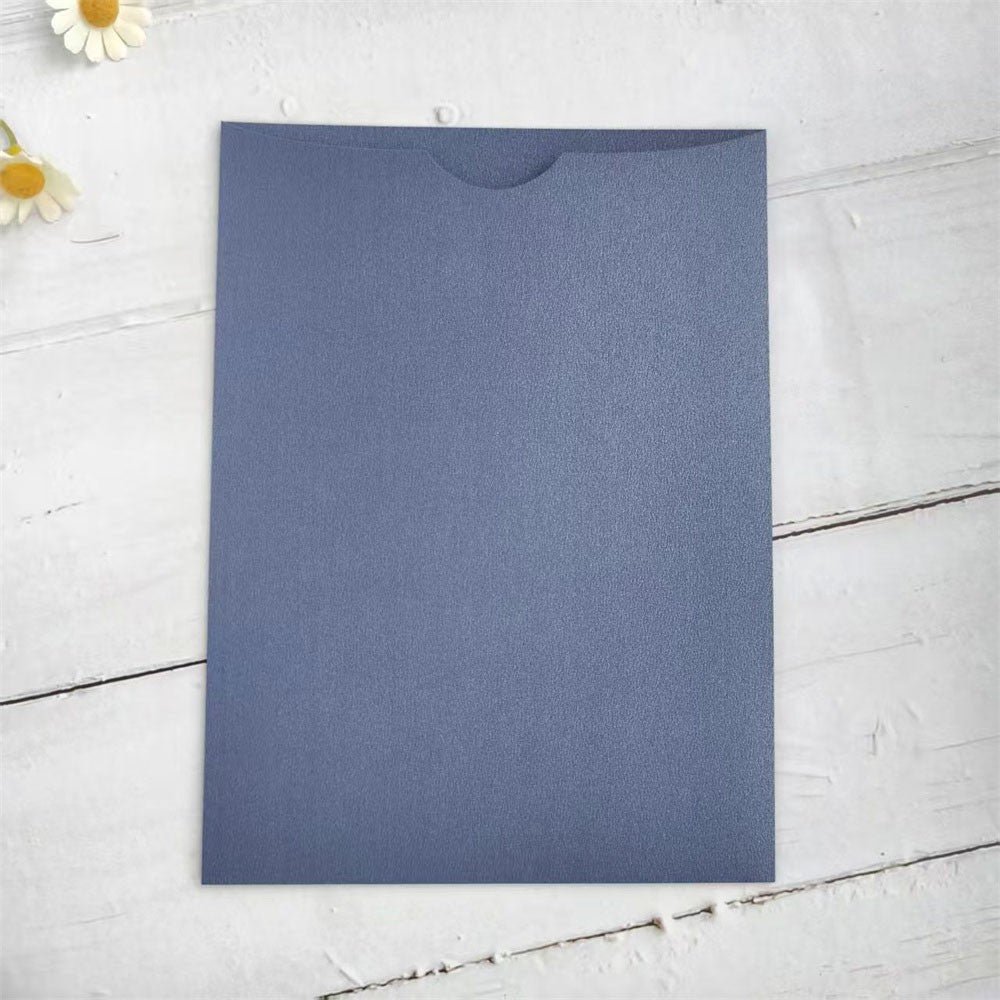 Customized Invitation Envelope, Personalized Wedding Card Holder, Blank Pocket Envelop 50 Sets