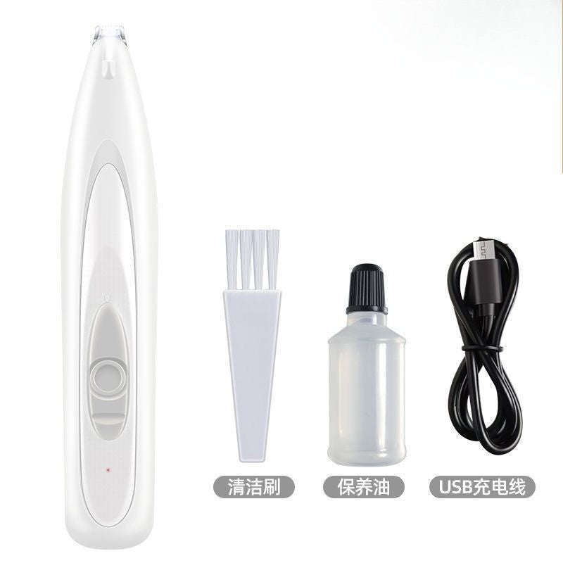 Máquina de Tosa Profissional para Cães e Luz LED Display LCD Lâmina de 18mm para Aparar Patas Baixo Ruído Aparador de Pelos de Pet sem Fio