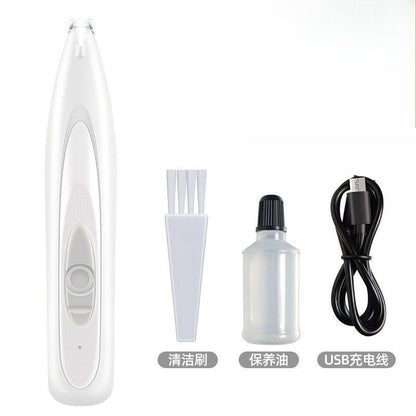 Máquina de Tosa Profissional para Cães e Luz LED Display LCD Lâmina de 18mm para Aparar Patas Baixo Ruído Aparador de Pelos de Pet sem Fio