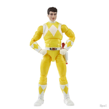 ?Promoção imperdível? Hasbro Power Rangers Lightning Collection Original Mighty Morphin Yellow & Red Ranger Pacote com 2 “Swap” Figura de Anime Presente