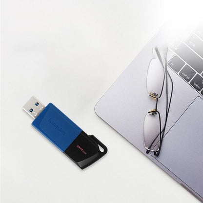 Pen Drive Kingston USB 3.2 Gen 1 Unidade Flash 64GB 128GB 256GB Disco Flash Mini Chave de Memória Original Pen Drive 3.2 para PC