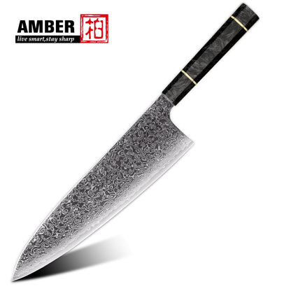 Professional 67-layer Damascus Japanese Kitchen Nakiri Gyuto Chef bread boning Knife Set Home kitchen tool with Carbon Fiber HD
