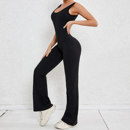 Sexy Back V Yoga Jumpsuit Women Women Sports Jumpsuit Fitness Rompers Training Yoga Suit Sportswear Stretch Workout Bodysuits
