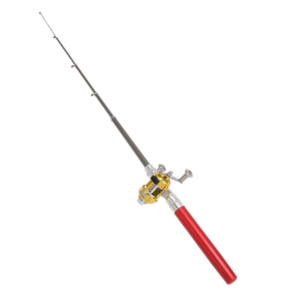 Vara de Pesca e Carretilha, Kit Completo de Pesca de Bolso, Kit de Vara de Pesca e Carretilha de Spinning, Ferramenta de Pesca